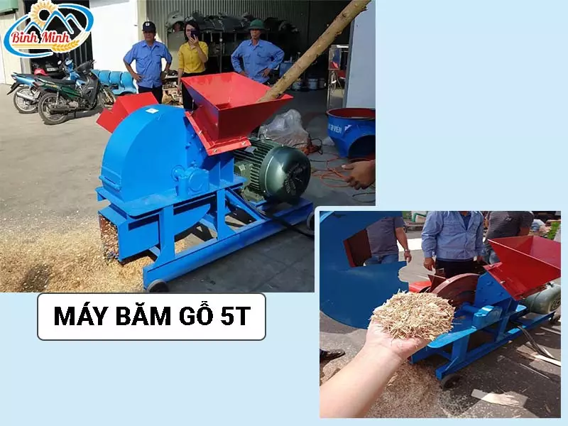 máy băm gỗ 5t