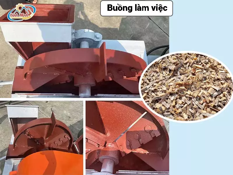 máy băm gỗ mảnh 5t 