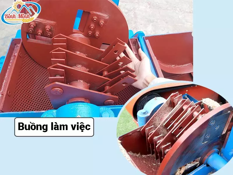 máy băm gỗ nghiền 2t