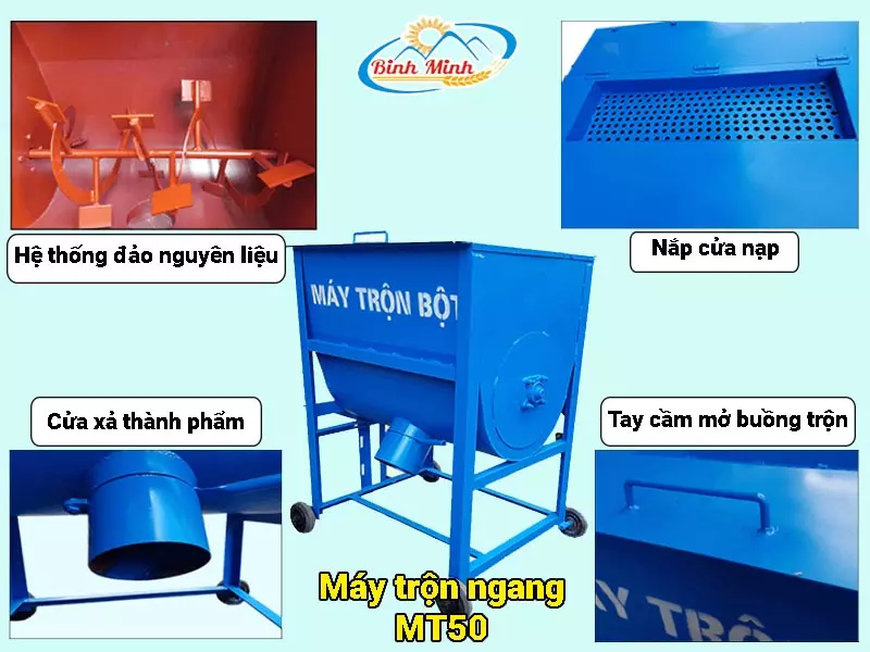 máy trộn ngang 50kg