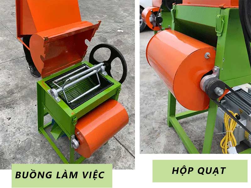 Buồng làm việc máy bóc vỏ lạc