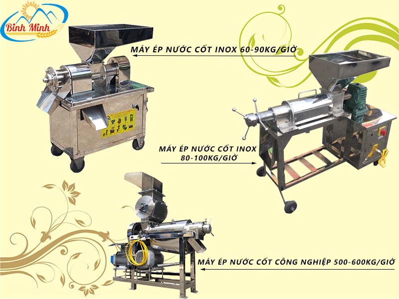 Các dòng máy ép nước cốt inox Bình Minh đáng mua