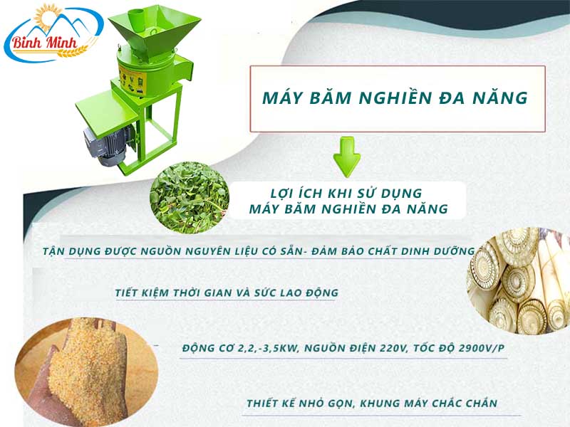 Lợi ích khi sử dụng máy băm nghiền đa năng