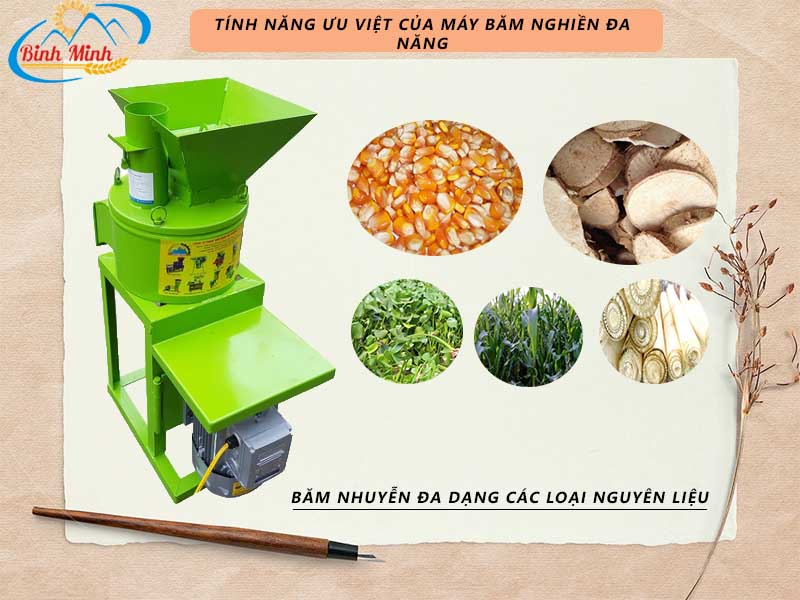 Tính năng ưu việt của máy băm nghiền đa năng