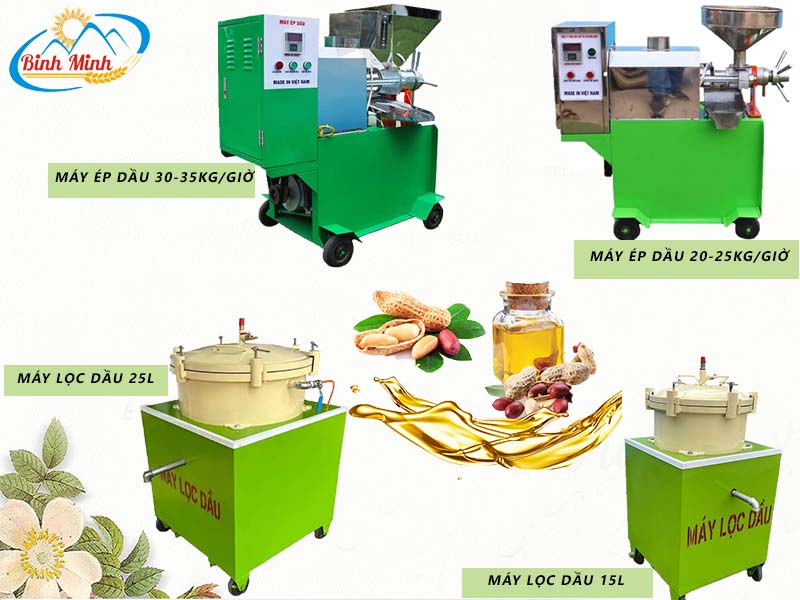 Tổng hợp máy ép dầu, máy lọc dầu