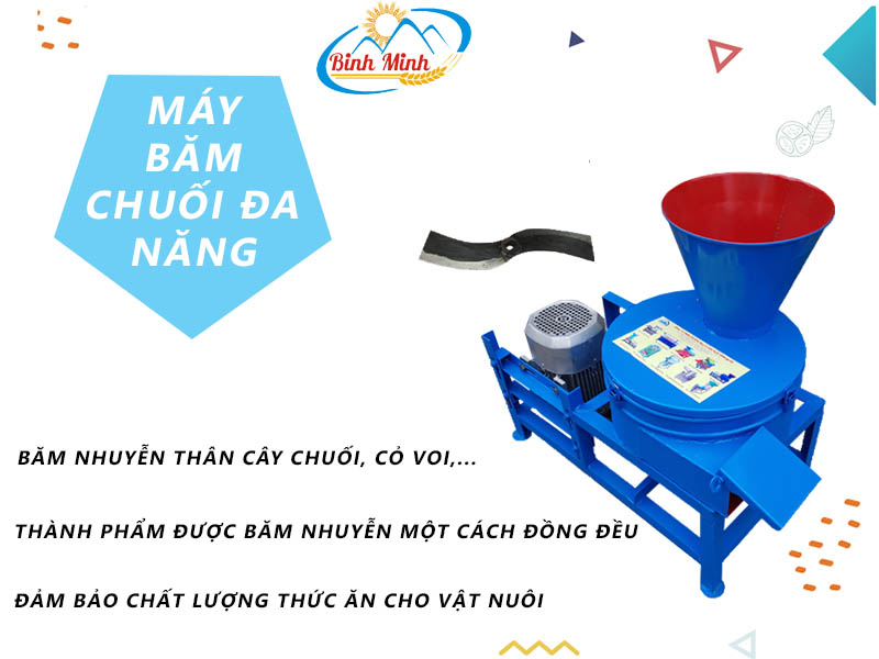Ưu điểm của máy băm chuối đa năng