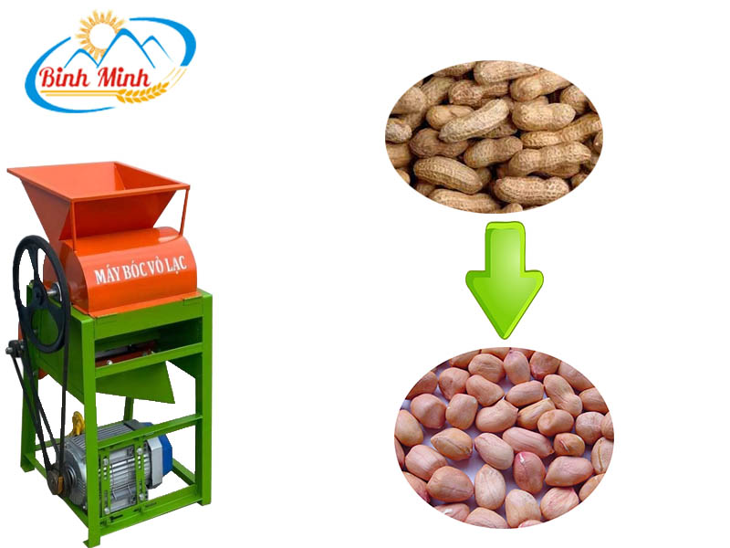 Ưu điểm của máy bóc vỏ lạc