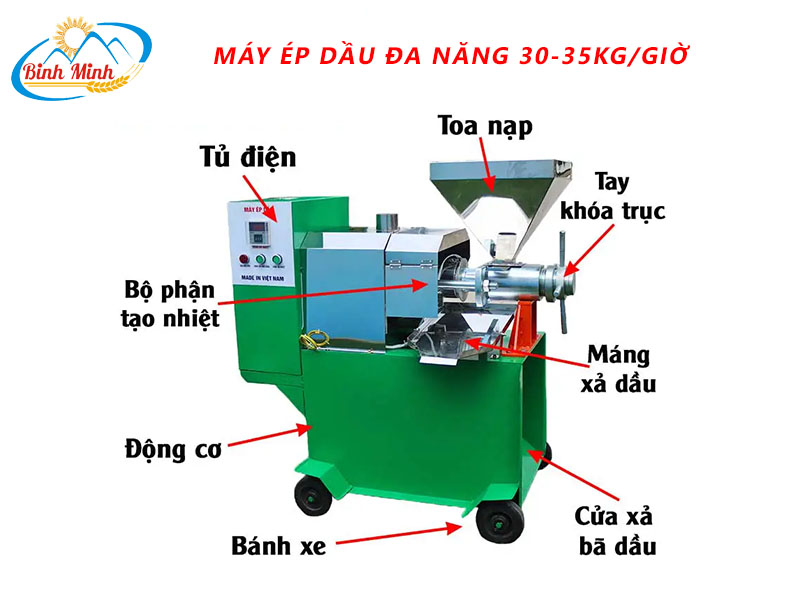 máy ép dầu 30-35kg/giờ