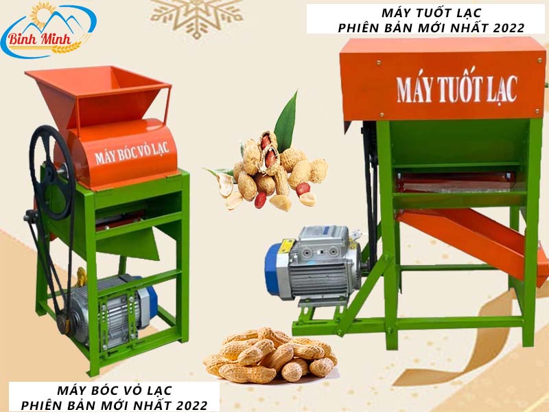 máy tuốt lạc máy bóc vỏ lạc