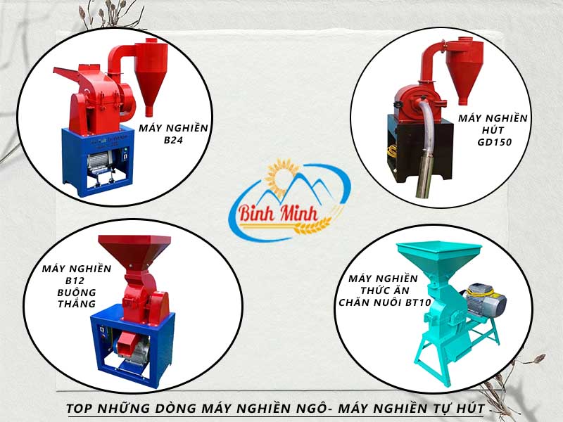 những dòng máy nghiền ngô- nghiền tự hút