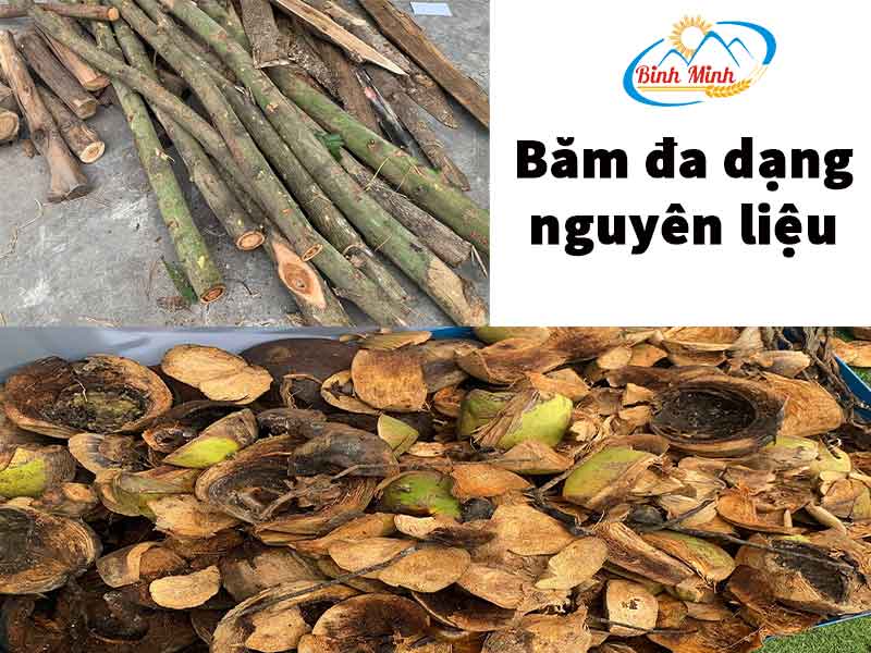 băm đa dạng nguyên liệu