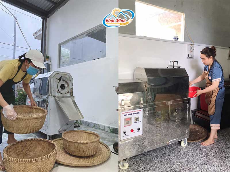 máy rang ngũ cốc