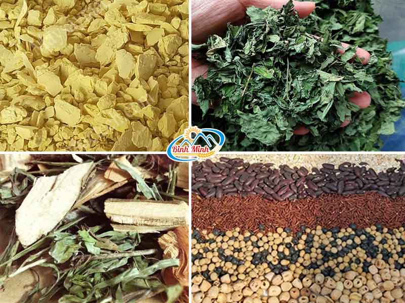 nguyên liệu nghiền đa dạng