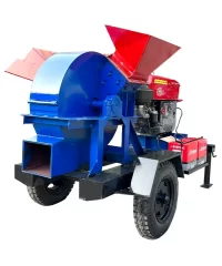 Alternative view of Máy băm gỗ đa năng 5T bệ kéo phiên bản mới