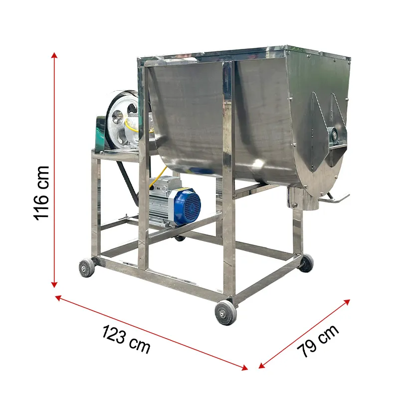 Máy trộn thức ăn chăn nuôi inox MTi50 phiên bản mới - Ảnh 5